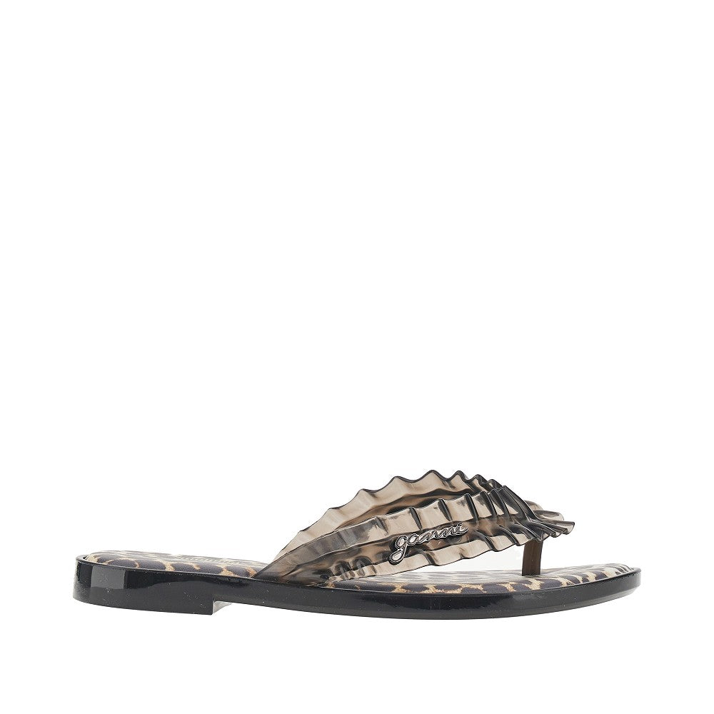 Ganni Women Ganni X Melissa Rubber Thong Slides GANNI