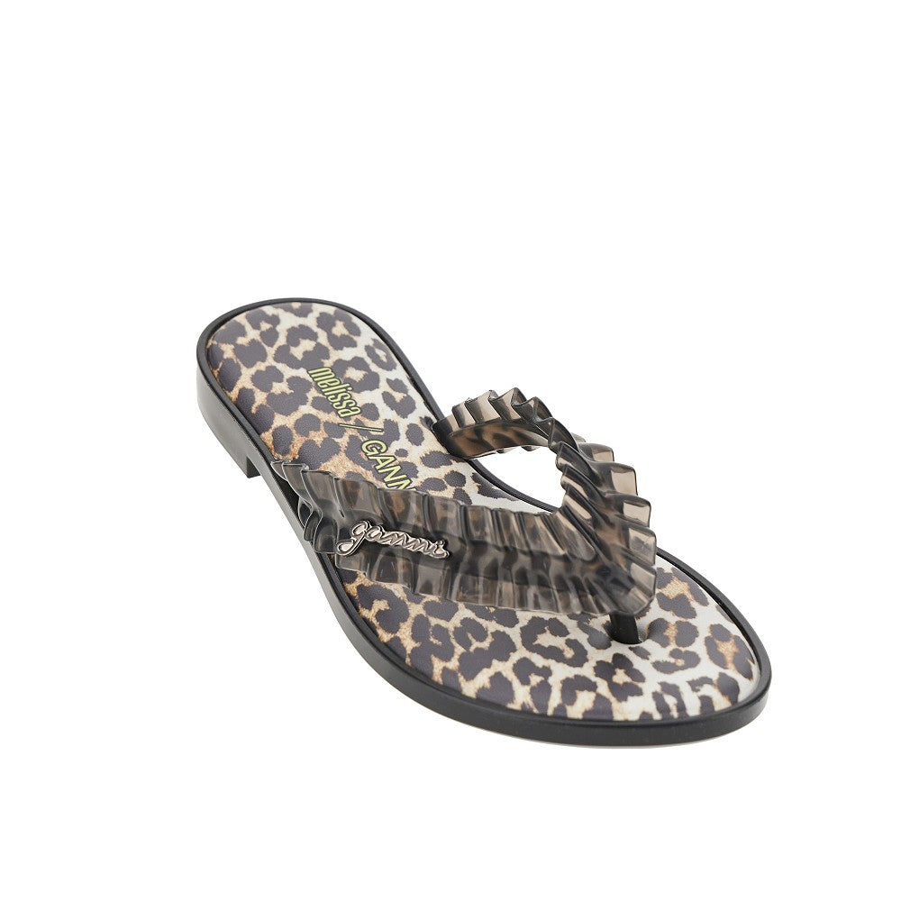 Ganni Women Ganni X Melissa Rubber Thong Slides GANNI