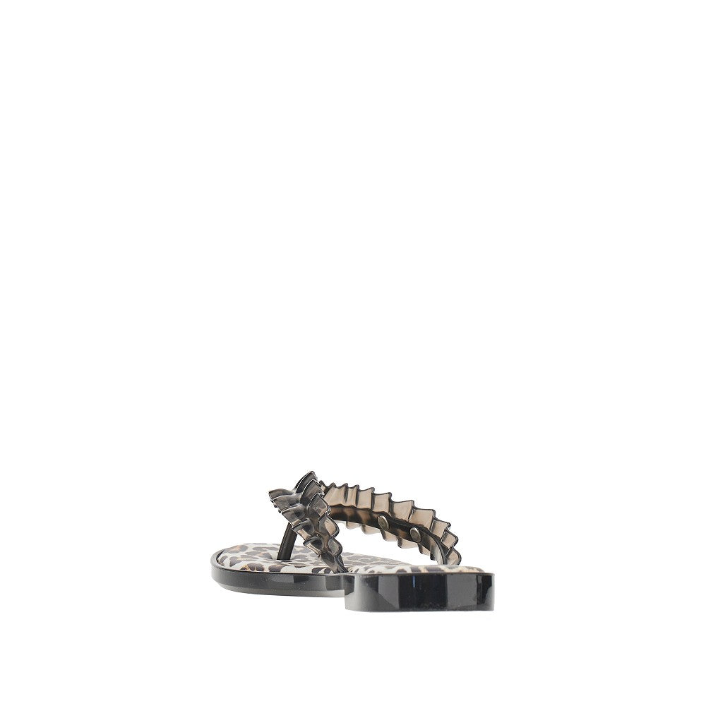 Ganni Women Ganni X Melissa Rubber Thong Slides GANNI