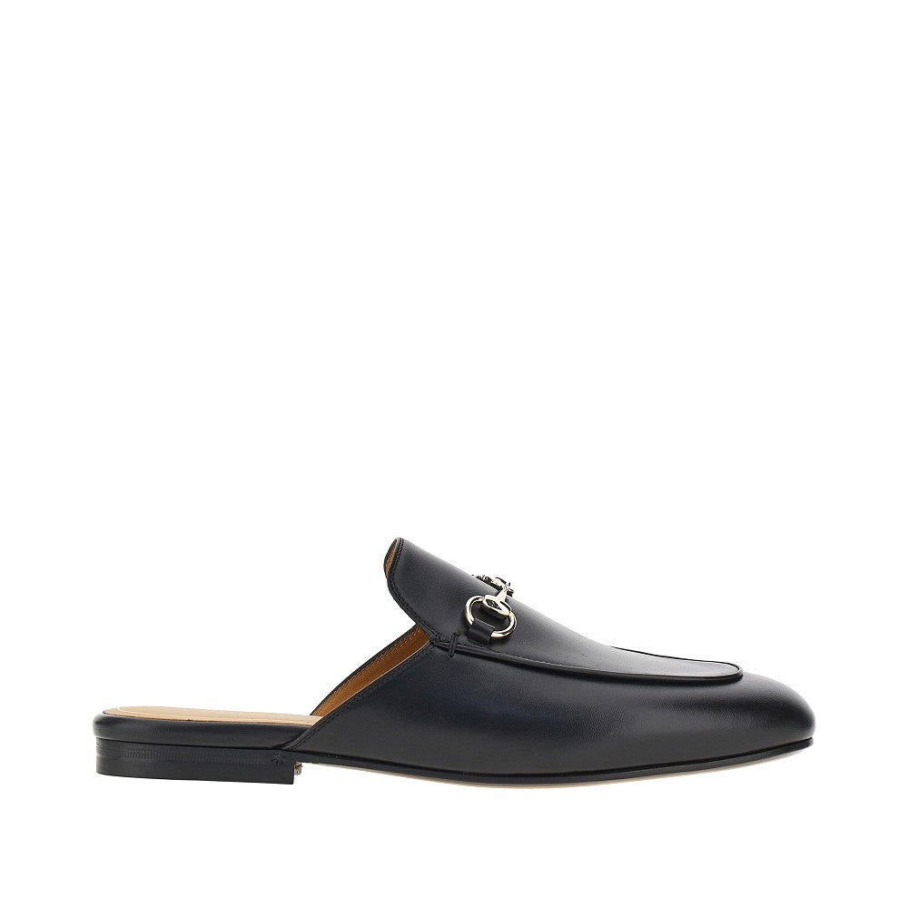Gucci Women Leather 'Princetown' Sabot With Horsebit GUCCI