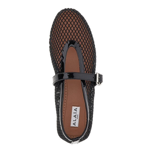 Alaia Women Fishnet Ballerina Flats ALAIA
