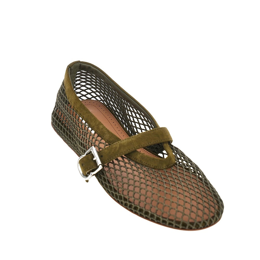 Alaia Women Fishnet Ballerina Flats ALAIA
