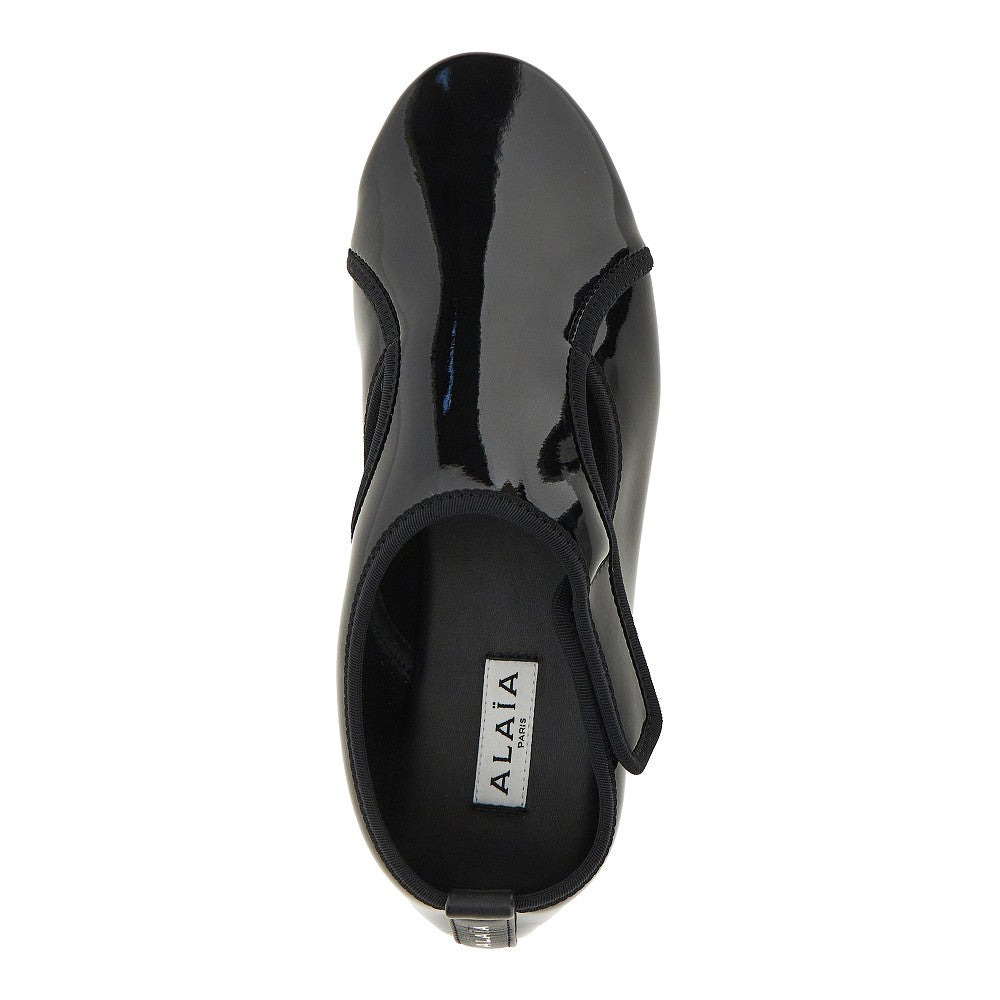 Alaia Women Patent Leather Flex Slippers ALAIA