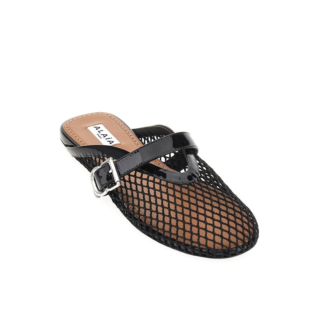 Alaia Women Net Flat Mules ALAIA