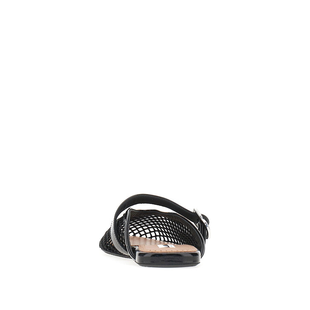 Alaia Women Net Flat Mules ALAIA