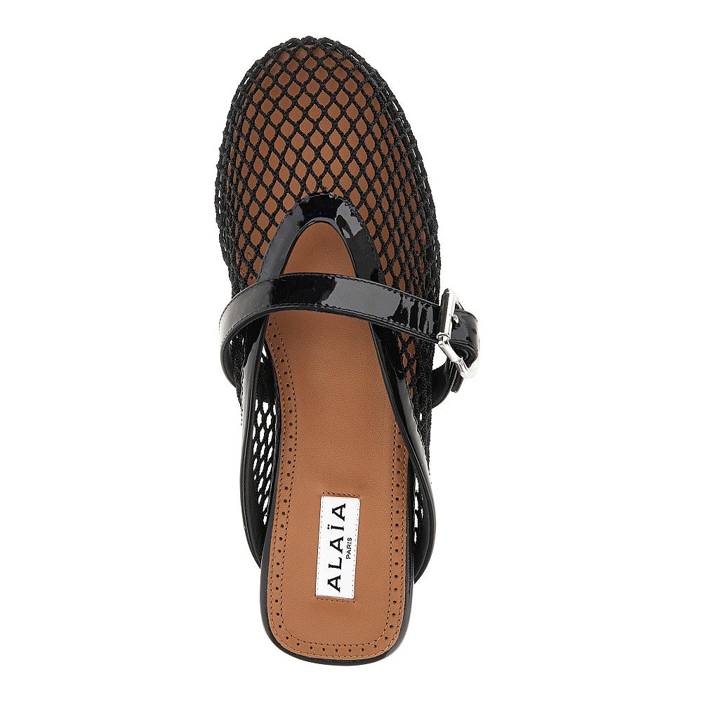 Alaia Women Net Flat Mules ALAIA