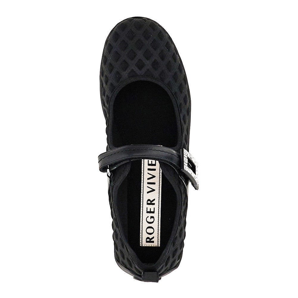 Roger Vivier Women Embossed Fabric Viv Low Babies Ballerinas ROGER VIVIER