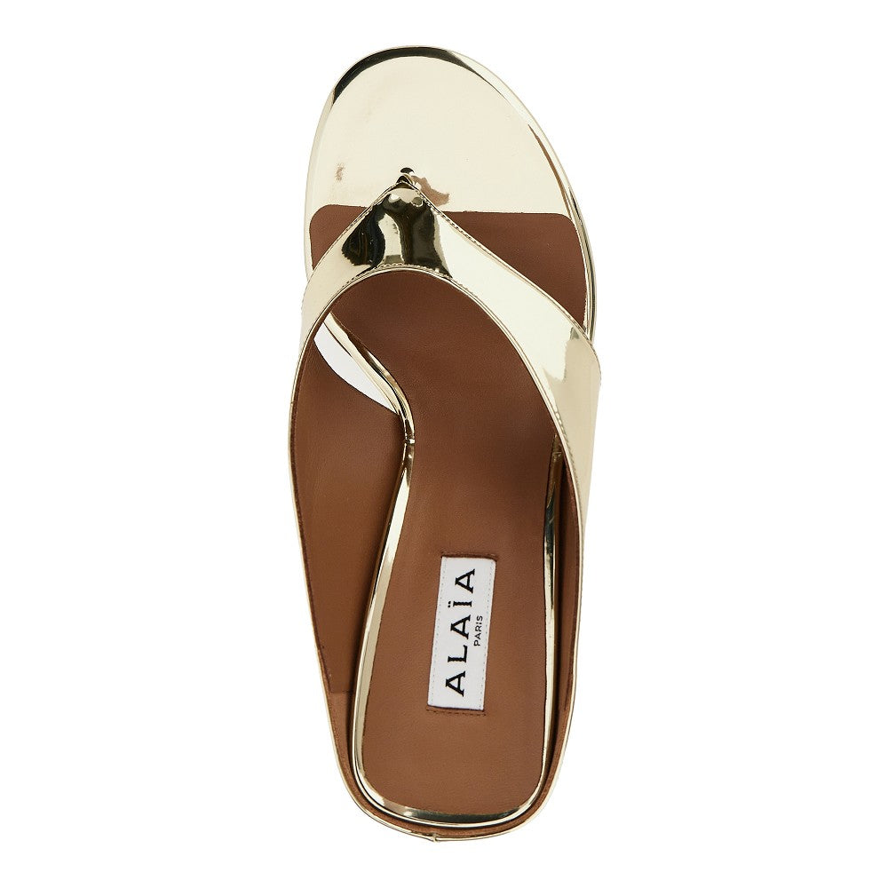 Alaia Women 'Cube' Thong Mules ALAIA
