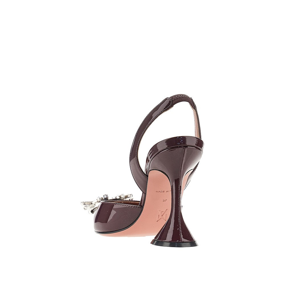 Amina Muaddi Women 'Begum Sling' Patent Leather Slingback Pumps AMINA MUADDI