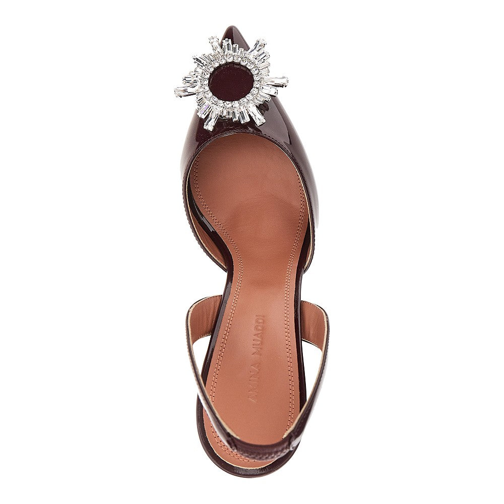 Amina Muaddi Women 'Begum Sling' Patent Leather Slingback Pumps AMINA MUADDI