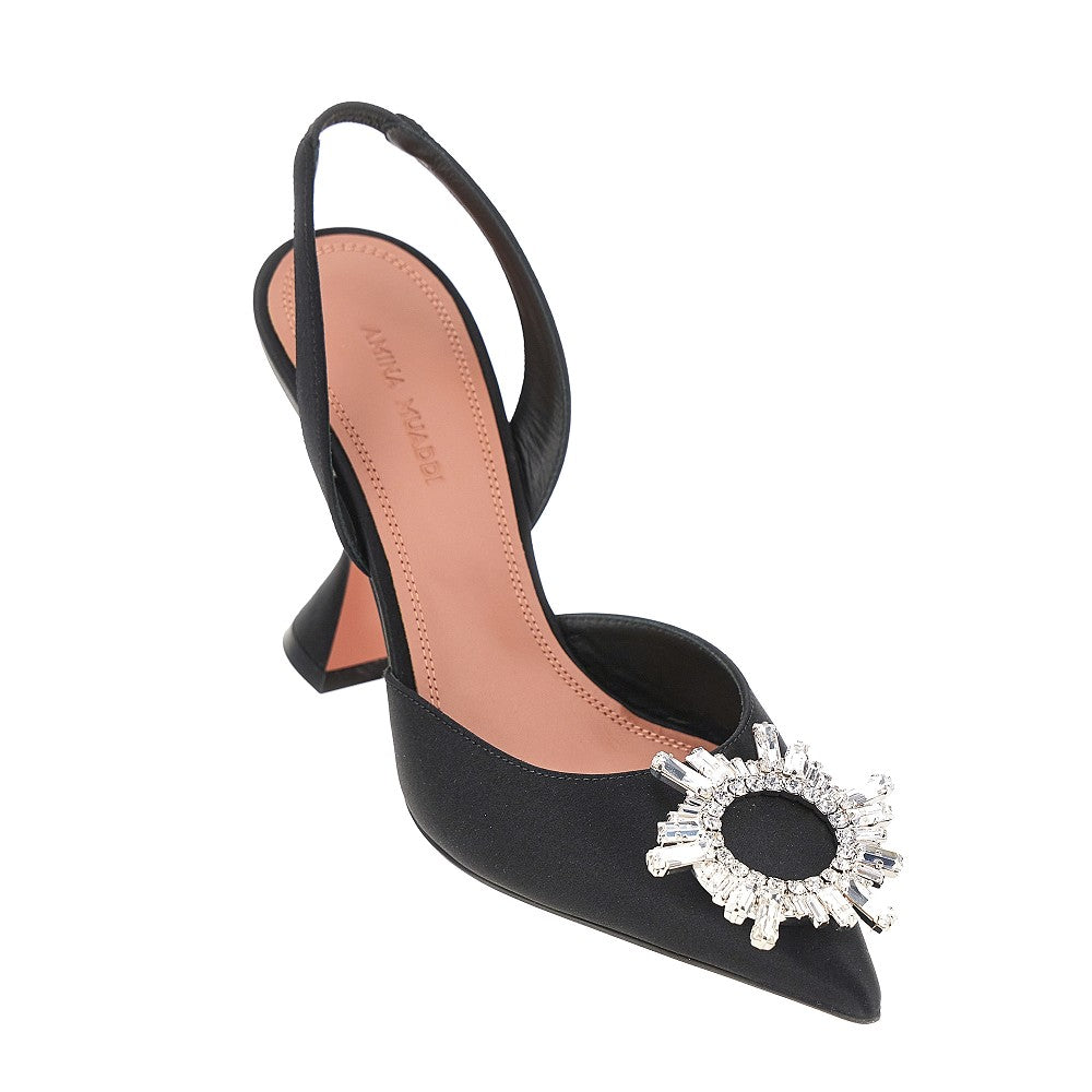 Amina Muaddi Women 'Begum Sling' Satin Slingback Pumps AMINA MUADDI