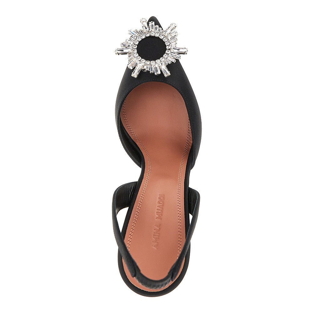 Amina Muaddi Women 'Begum Sling' Satin Slingback Pumps AMINA MUADDI