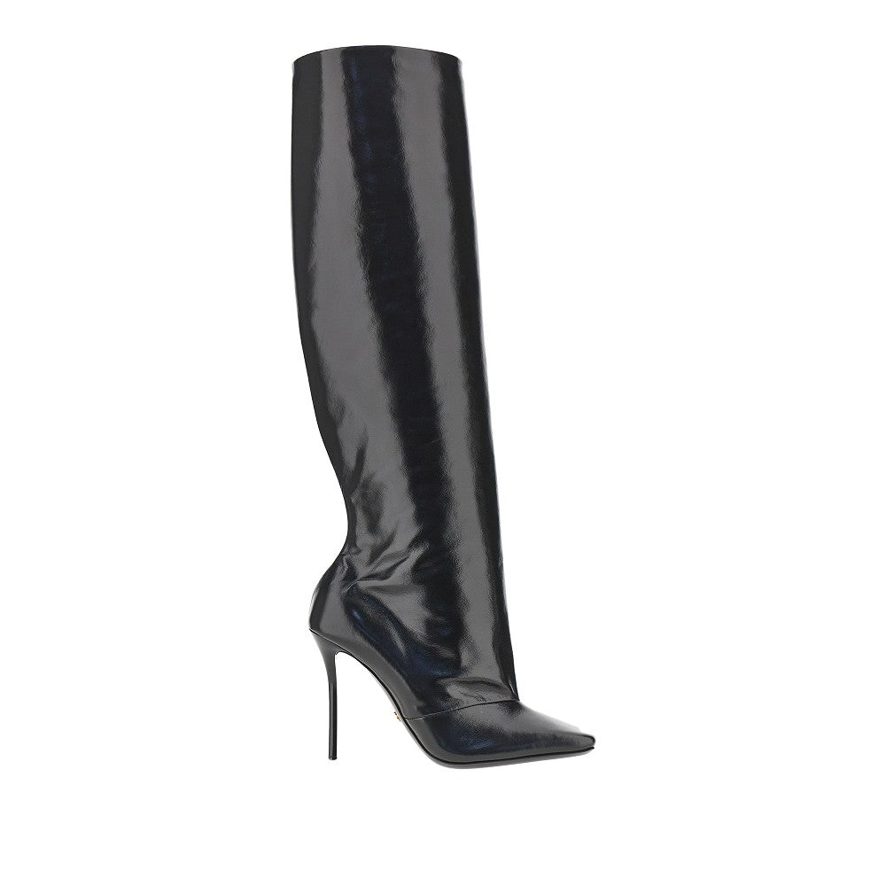 Dolce&Gabbana Women Squared-Toe Leather Boots DOLCE & GABBANA