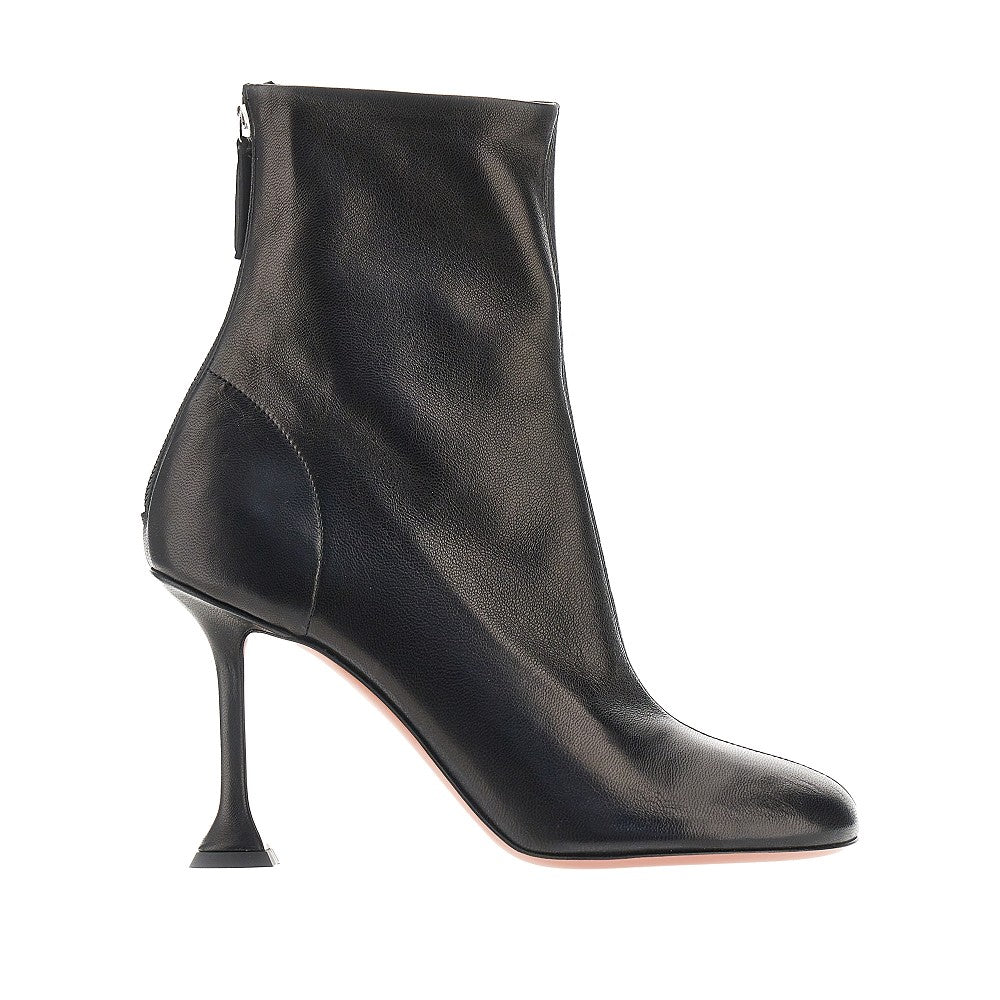 Amina Muaddi Women 'Iris' Nappa Leather Ankle Boots AMINA MUADDI