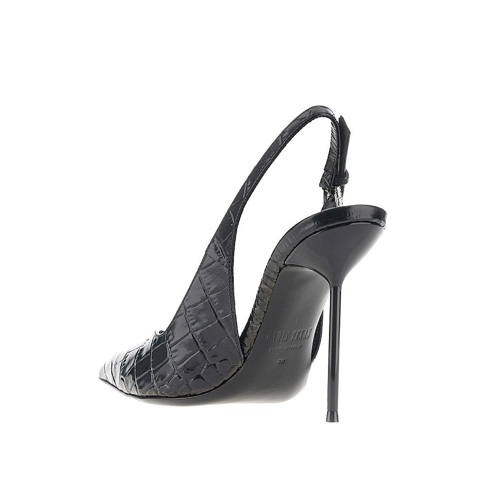 Paris Texas Women Croco-Embossed Leather 'Lidia' Slingback Pump PARIS TEXAS