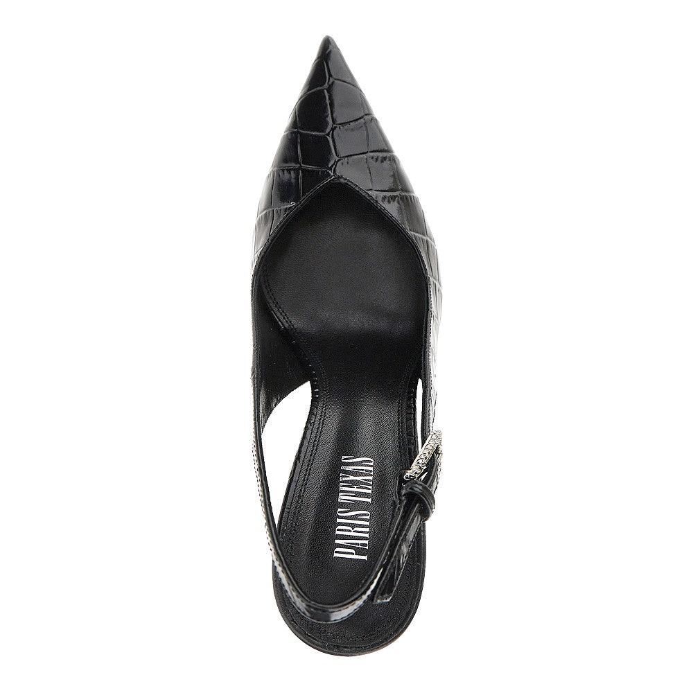 Paris Texas Women Croco-Embossed Leather 'Lidia' Slingback Pump PARIS TEXAS