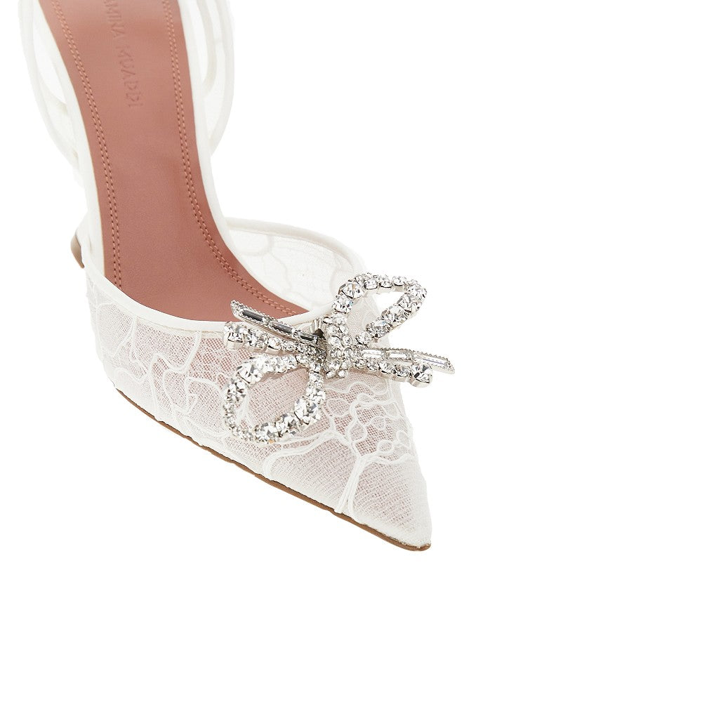 Amina Muaddi Women 'Rosie Sling' Lace Slingback Pumps AMINA MUADDI