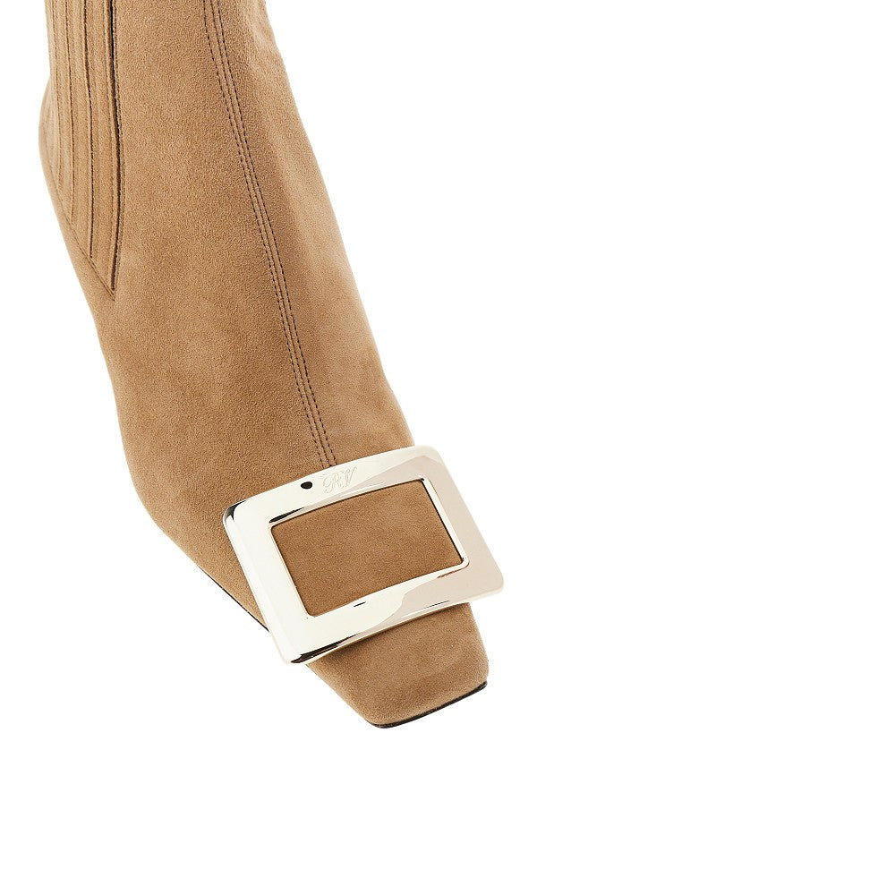 Roger Vivier Women Suede Leather 'Belle Vivier' Chelsea Boots ROGER VIVIER