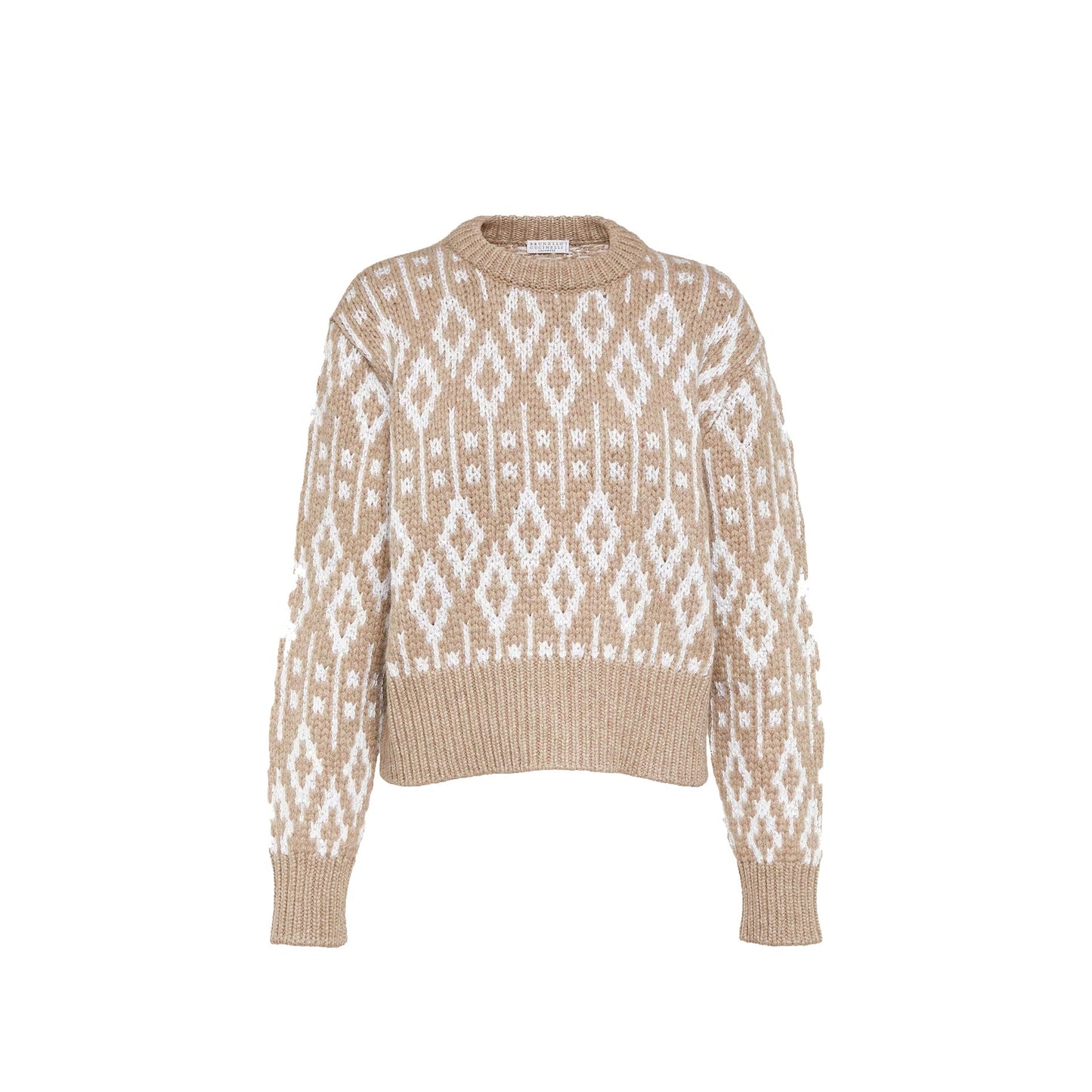 Brunello Cucinelli Jacquard Cashmere Sweater Women BRUNELLO CUCINELLI
