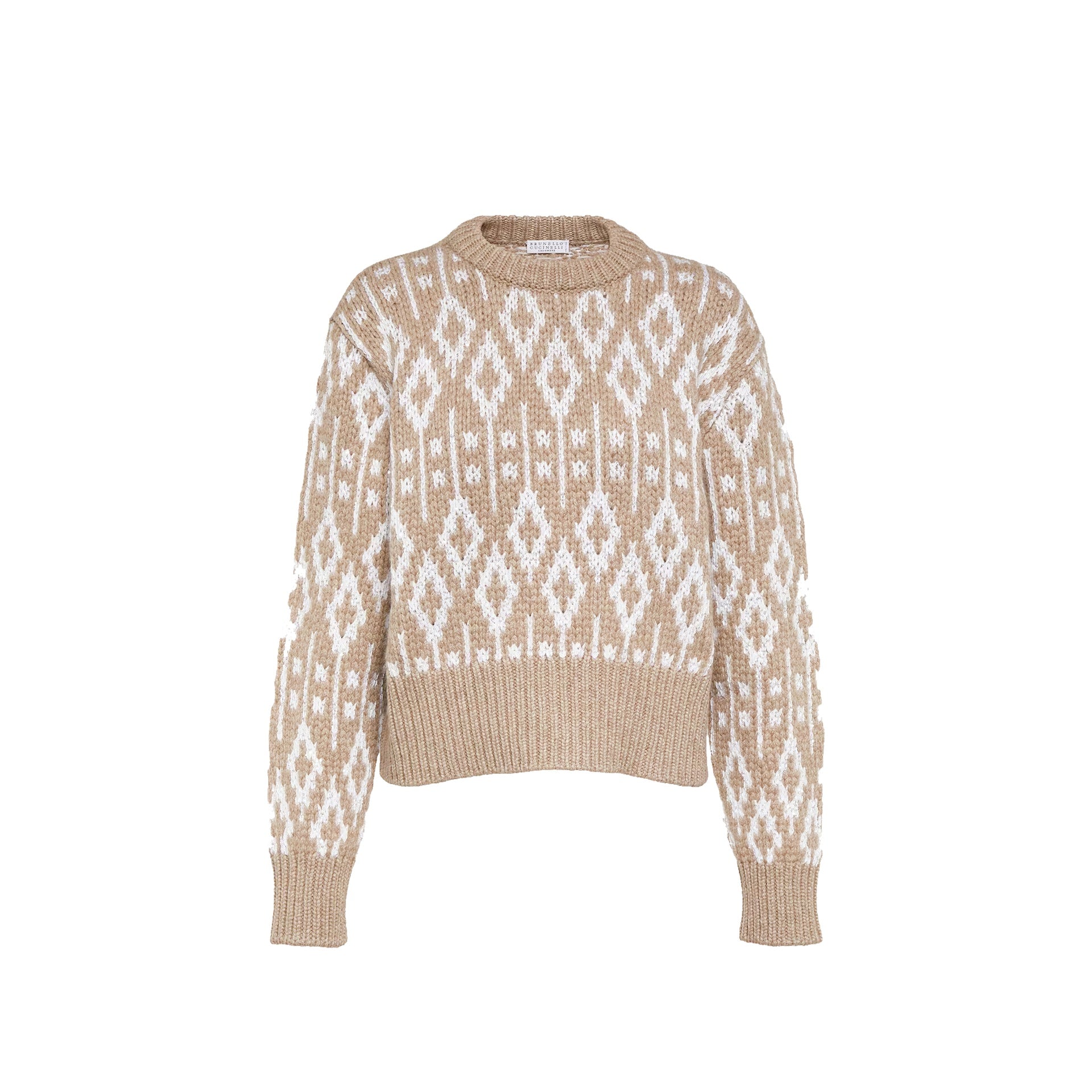 Brunello Cucinelli Jacquard Cashmere Sweater Women BRUNELLO CUCINELLI