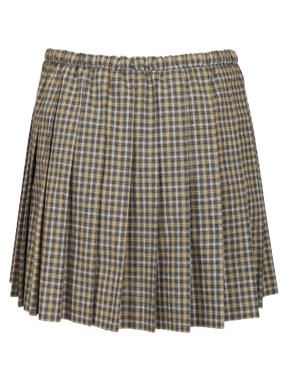 Miu Miu Women Tartan Miniskirt MIU MIU