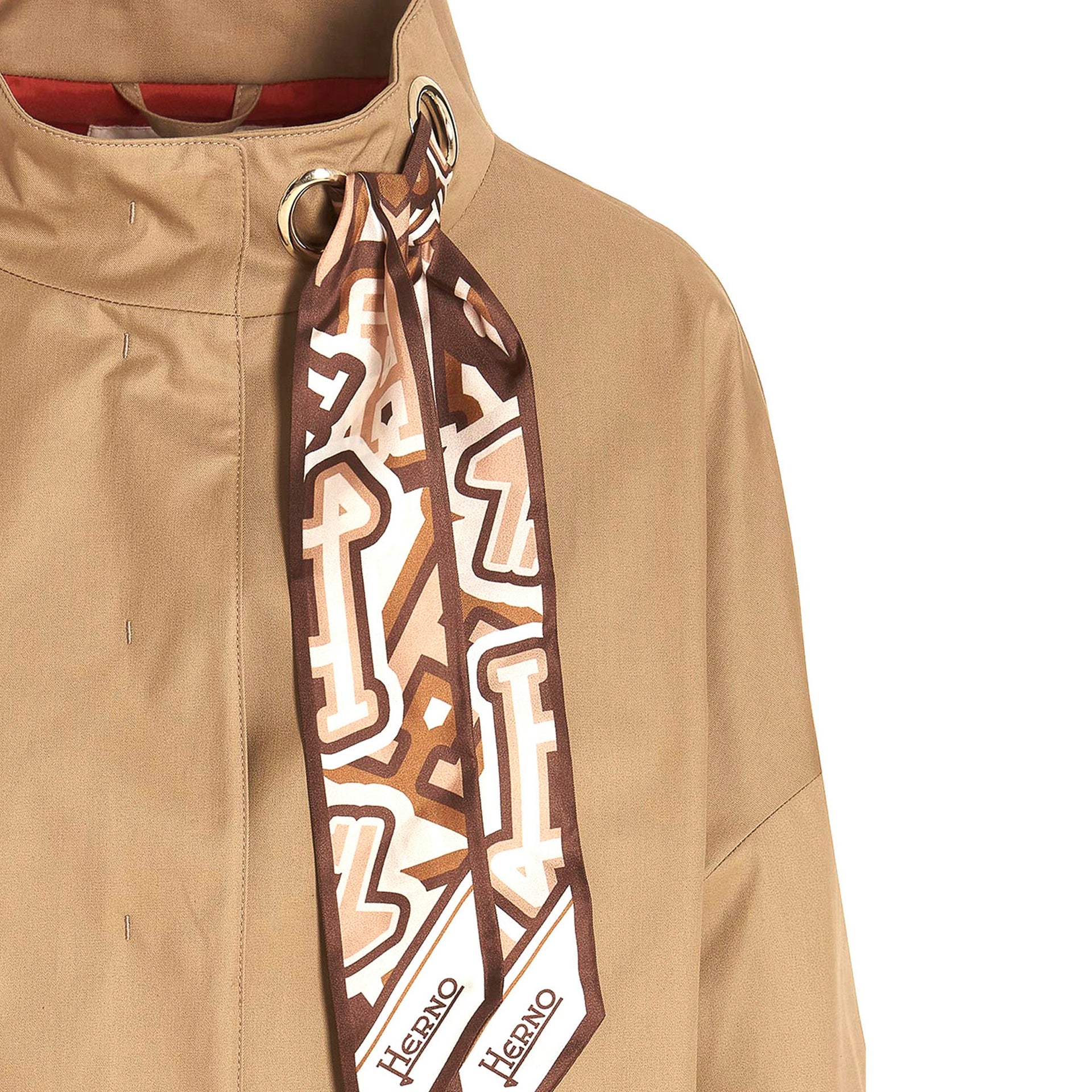 Herno Scarf Detailed Trench Coat Women HERNO