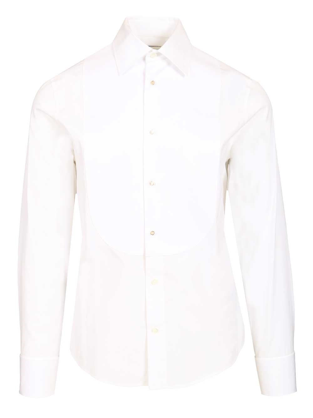 Burberry Men Slim-Fit Cotton Tuxedo Shirt BURBERRY