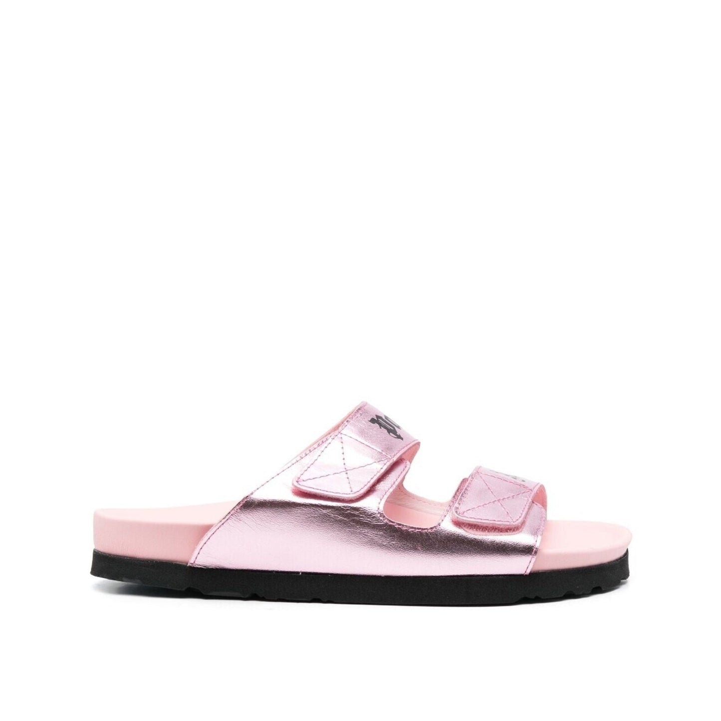 Palm Angels Leather Logo Sandals Women PALM ANGELS