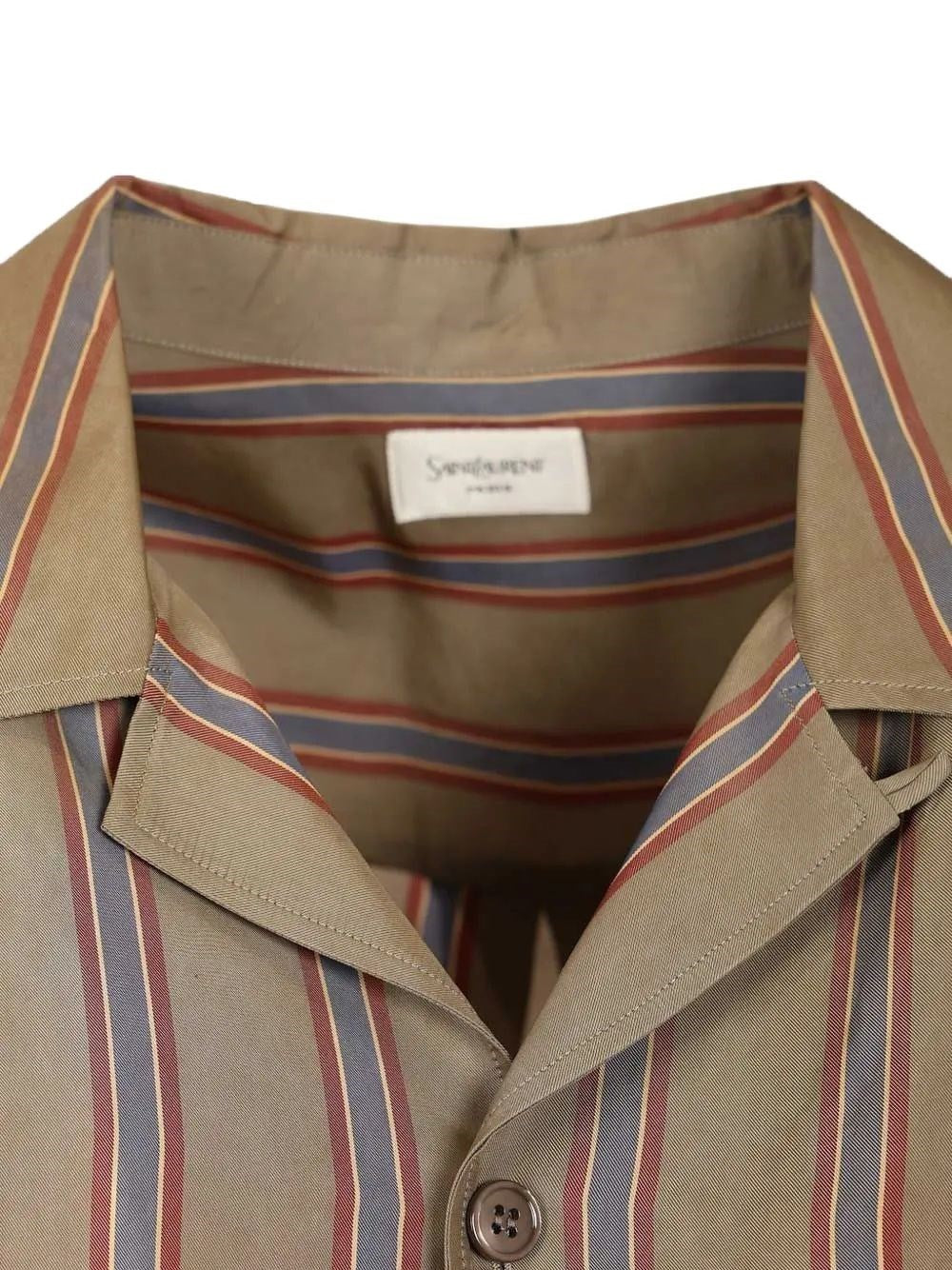Saint Laurent Men Casandre Striped Shirt SAINT LAURENT