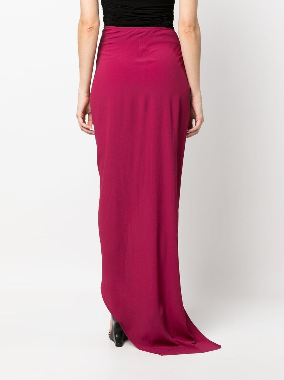 Rick Owens Women Red Silk Jersey RICK OWENS