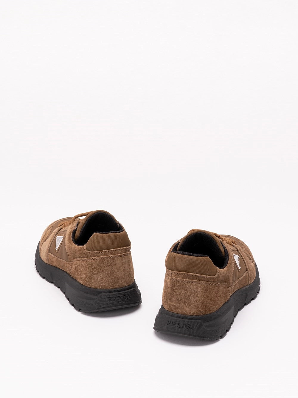 Prada Men Prax Suede And Re-Nylon Sneakers PRADA
