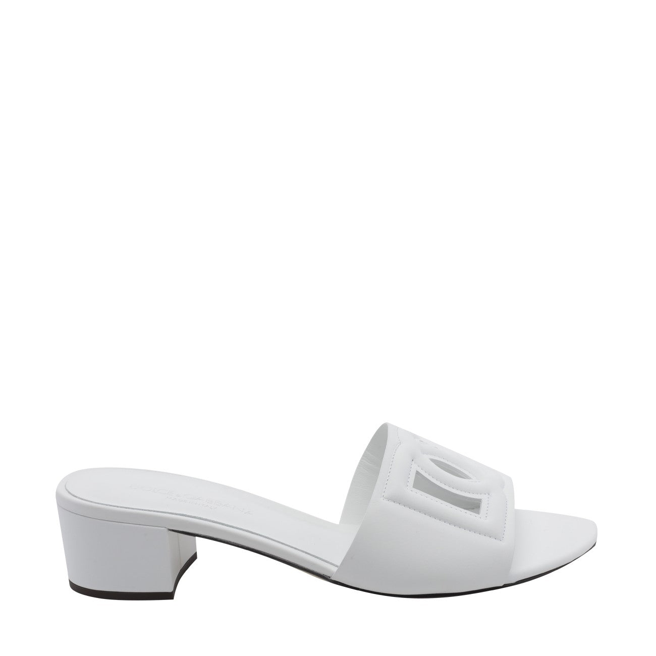 Dolce&Gabbana Women Calfskin Mules With Dg Millennials Logo DOLCE & GABBANA