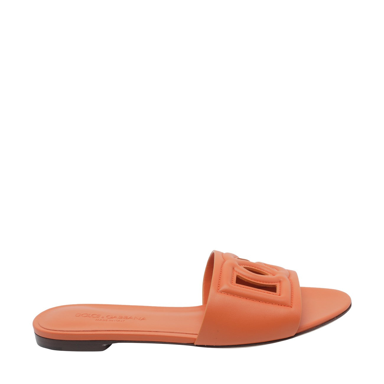 Dolce&Gabbana Women Calfskin Sliders With Dg Logo DOLCE & GABBANA