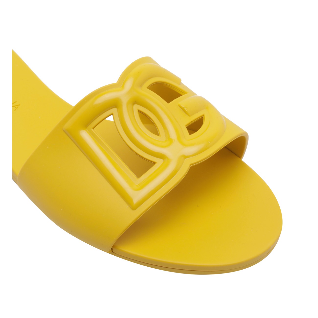 Dolce&Gabbana Women Calfskin Sliders With Dg Logo DOLCE & GABBANA