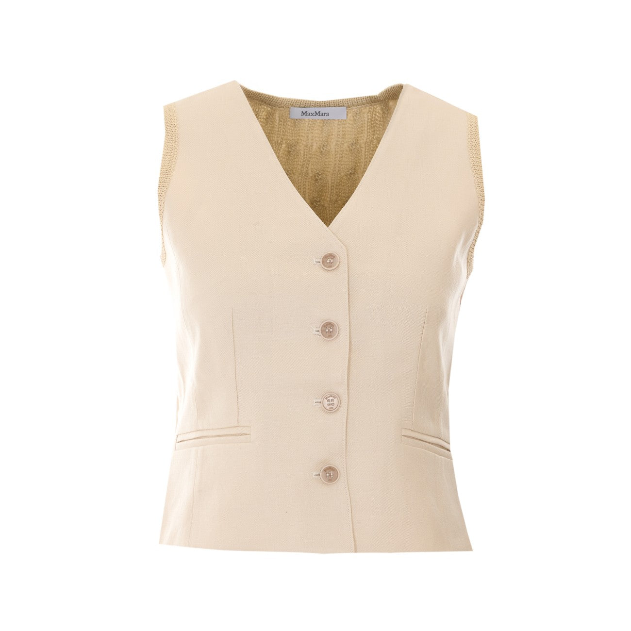 Max Mara Women Calibri Linen Vest And Braided Knit MAX MARA