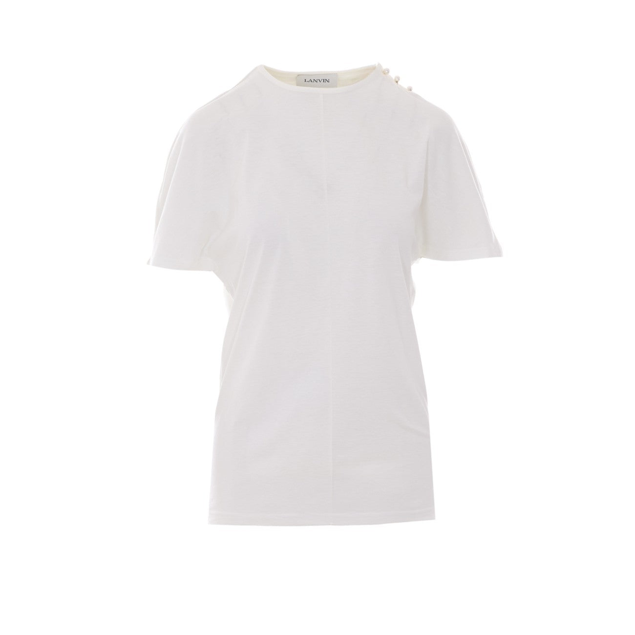 Lanvin Women Cape-Effect T-Shirt In Cotton And Silk LANVIN