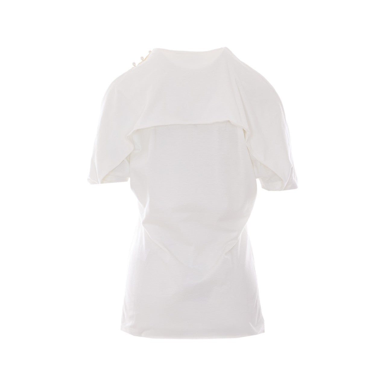Lanvin Women Cape-Effect T-Shirt In Cotton And Silk LANVIN