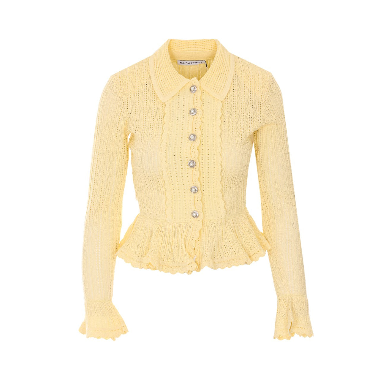 Self Portrait Women Cardigan Diamond Points SELF-PORTRAIT
