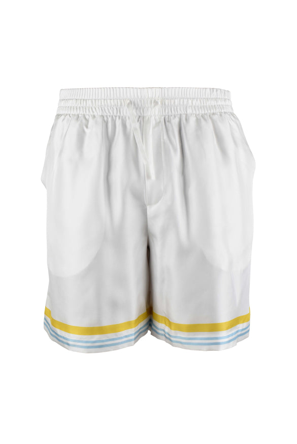 Casablanca Men Flower Court Icon Shorts CASABLANCA