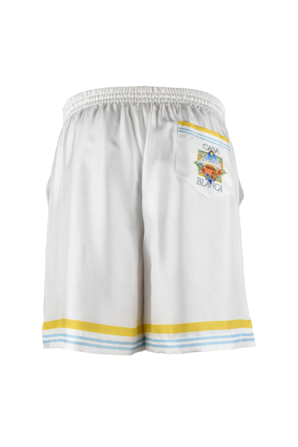 Casablanca Men Flower Court Icon Shorts CASABLANCA