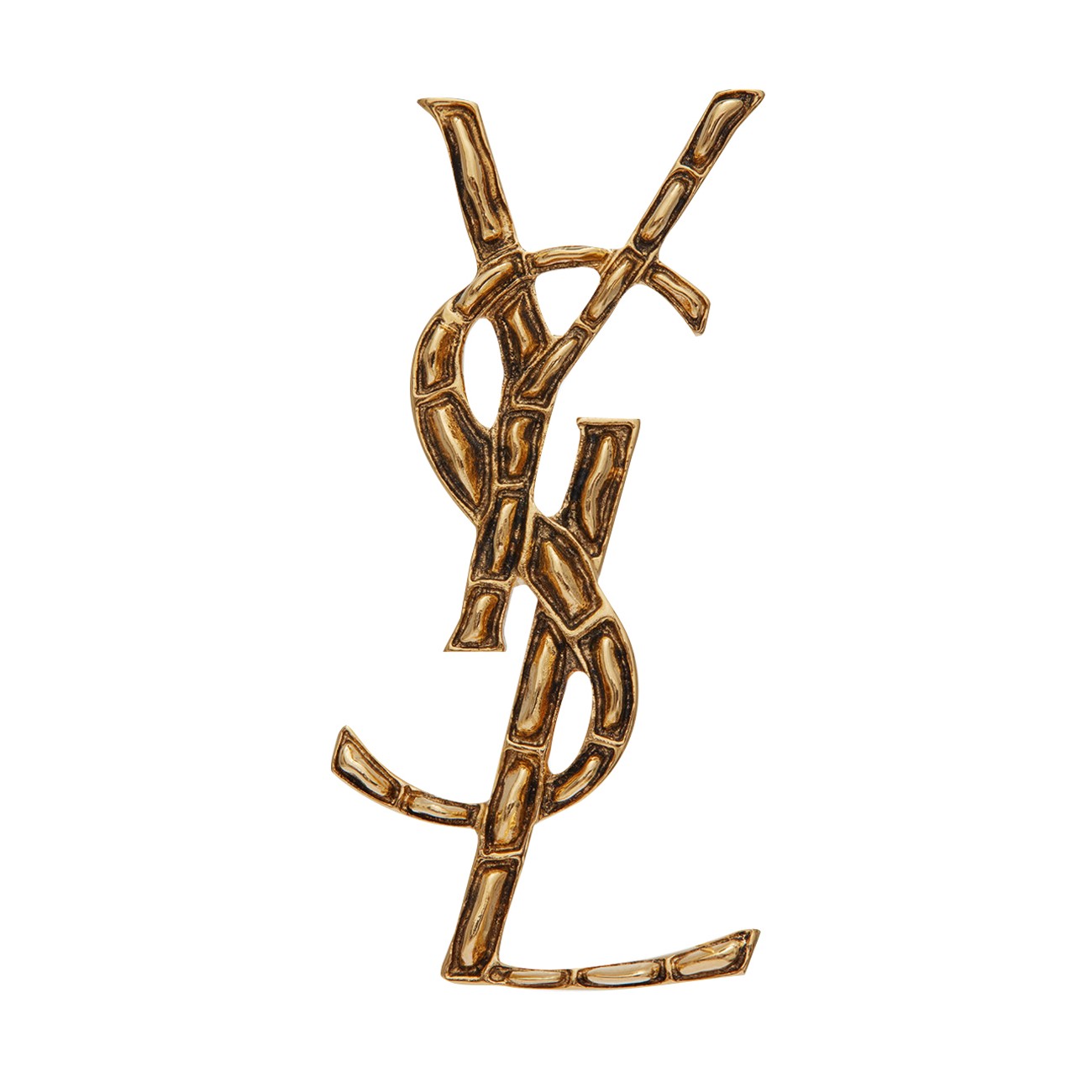 Saint Laurent Women Cassandre Crocodile Brooch