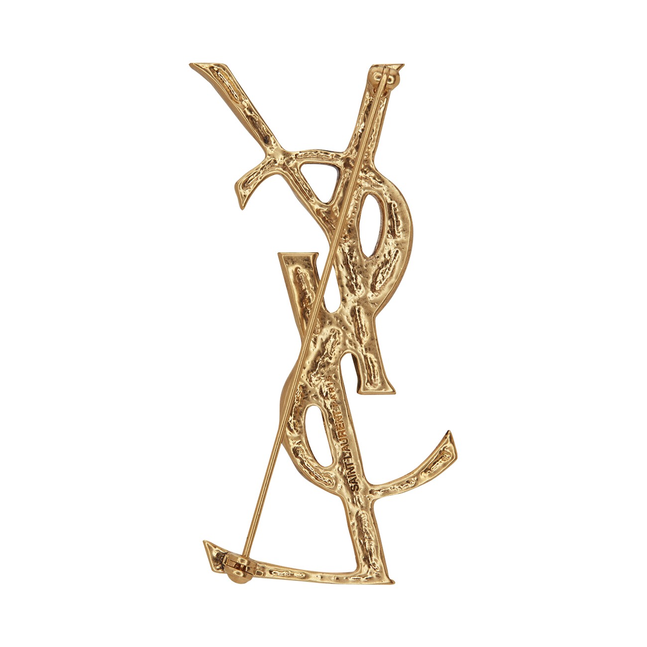 Saint Laurent Women Cassandre Crocodile Brooch