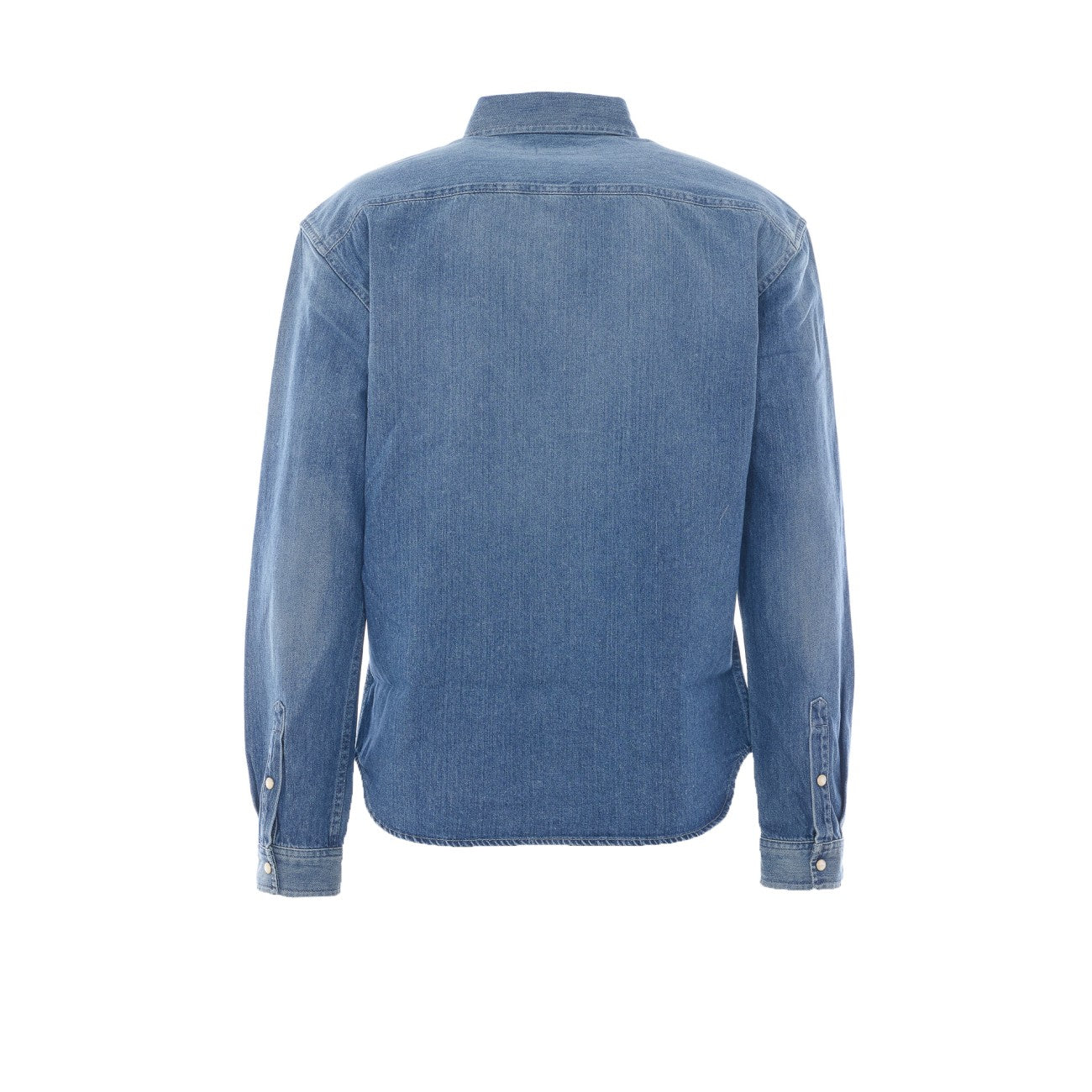 Saint Laurent Men Cassandre Denim Shirt SAINT LAURENT