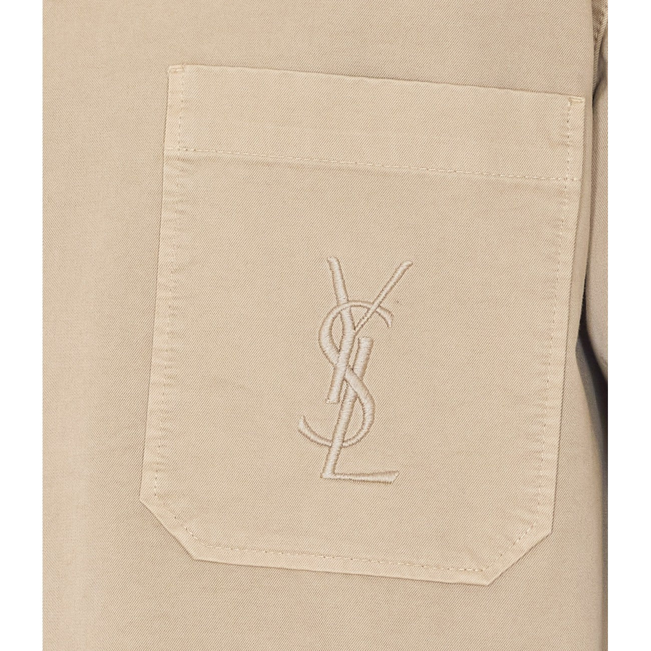 Saint Laurent Men Cassandre Monogram Logo Overshirt SAINT LAURENT