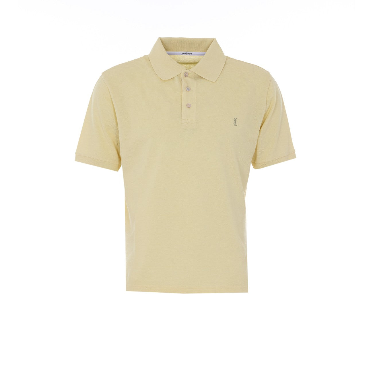 Saint Laurent Men Cassandre Piquet Polo SAINT LAURENT