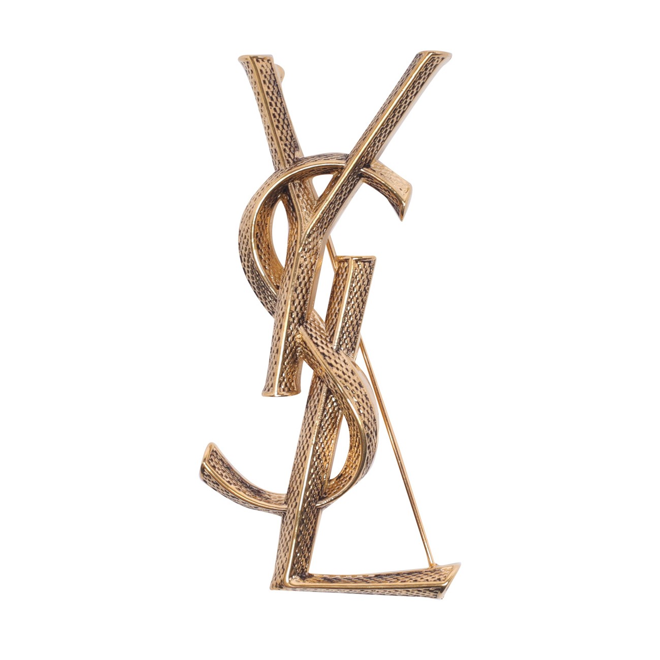 Saint Laurent Women Cassandre Snake Brooch SAINT LAURENT