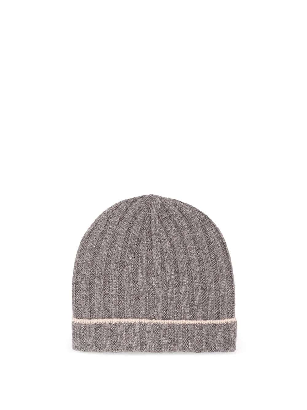 Brunello Cucinelli Men Cashmere Rib Knit Beanie BRUNELLO CUCINELLI
