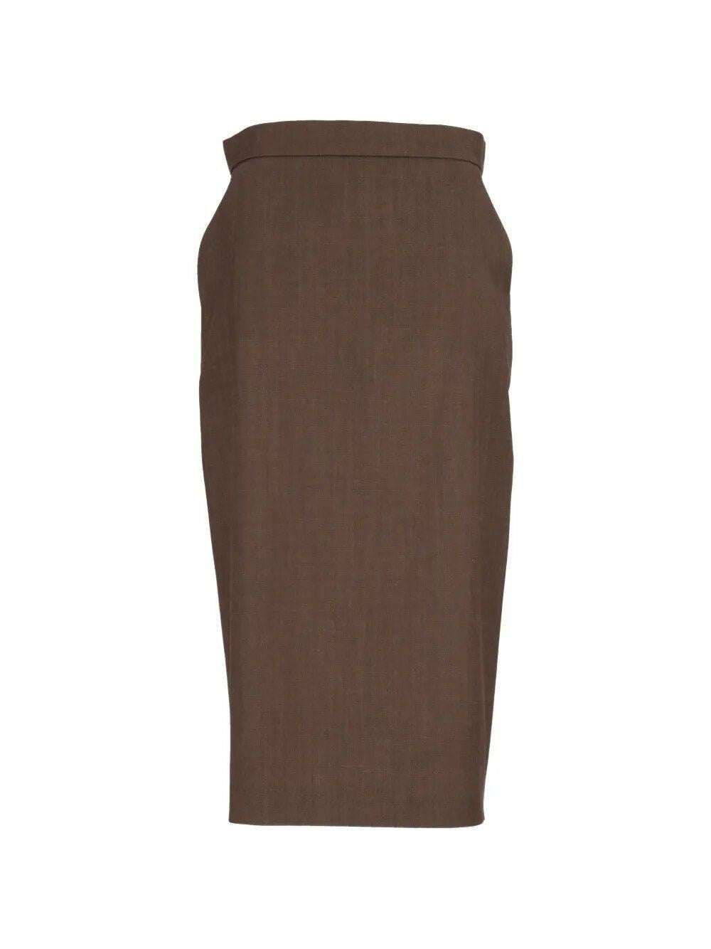 Max Mara Women Wool Gabardine Pencil Skirt MAX MARA