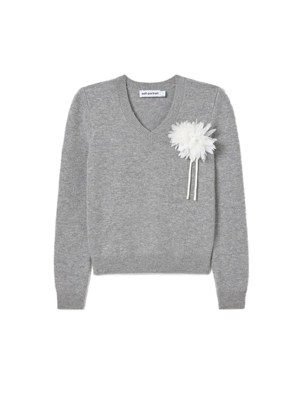 Self-Portrait Women Flower Wool Jumper SELF-PORTRAIT
