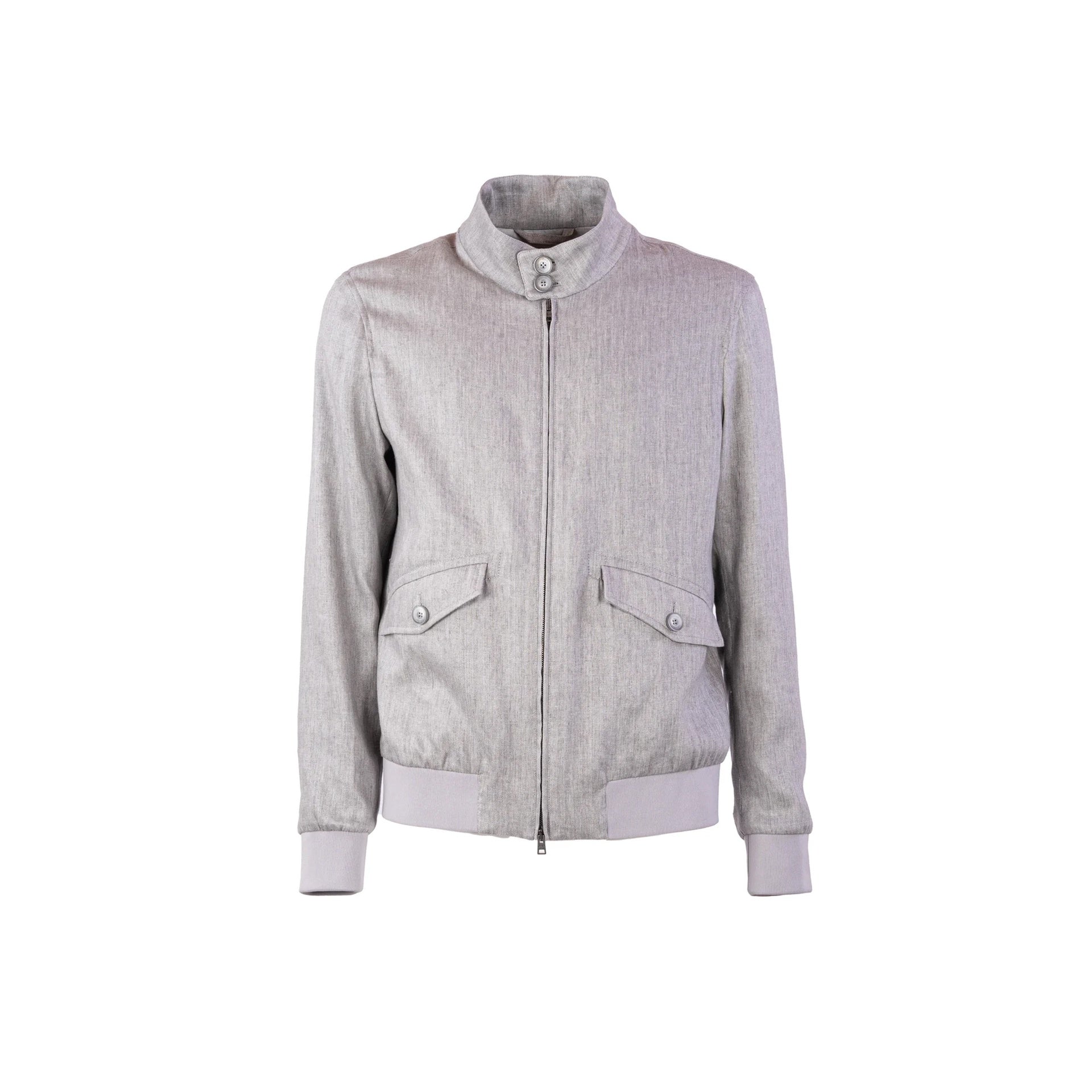 Herno Linen Bomber Jacket Men HERNO